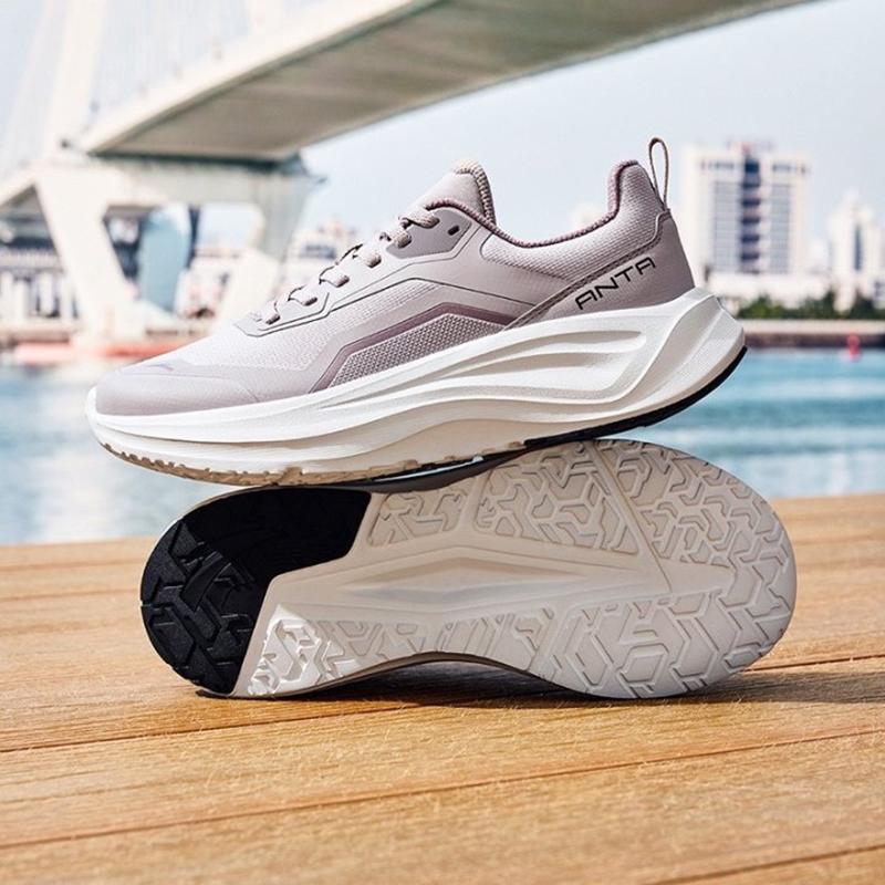 Anta Le Dao Sports Comfortable Shock Absorbing Wear Resistant Breathable Low Top Training Shoes Women Sneaker Magic-Carpet-Gray 122537719-3