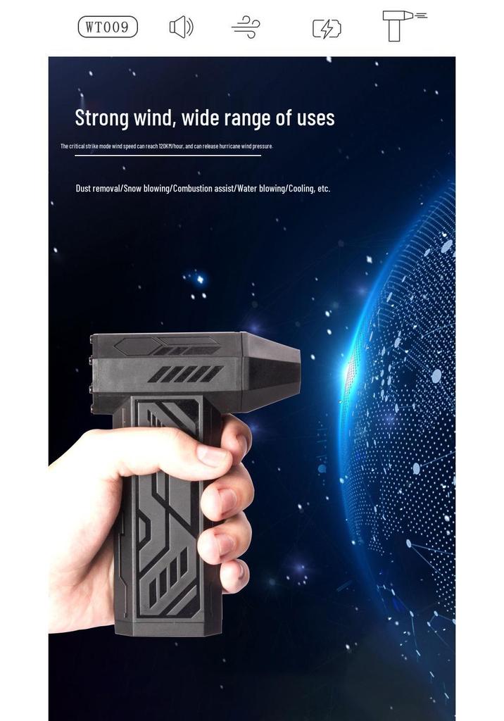 New Turbo Powerful Portable Hair Dryer with High-Speed Brushless Motor