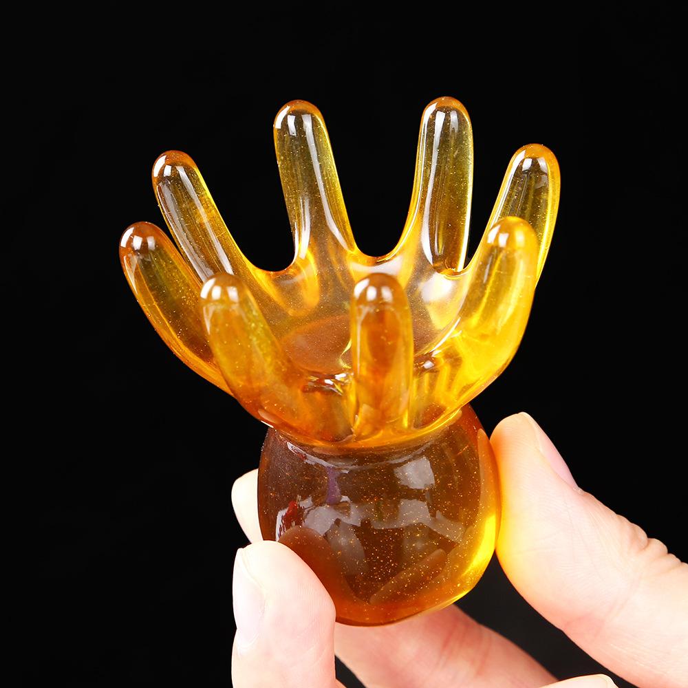 Resin Octopus Scalp Massage Comb – Meridian Stimulating Gua Sha Brush for Relaxation, Stress & Fatigue Relief
