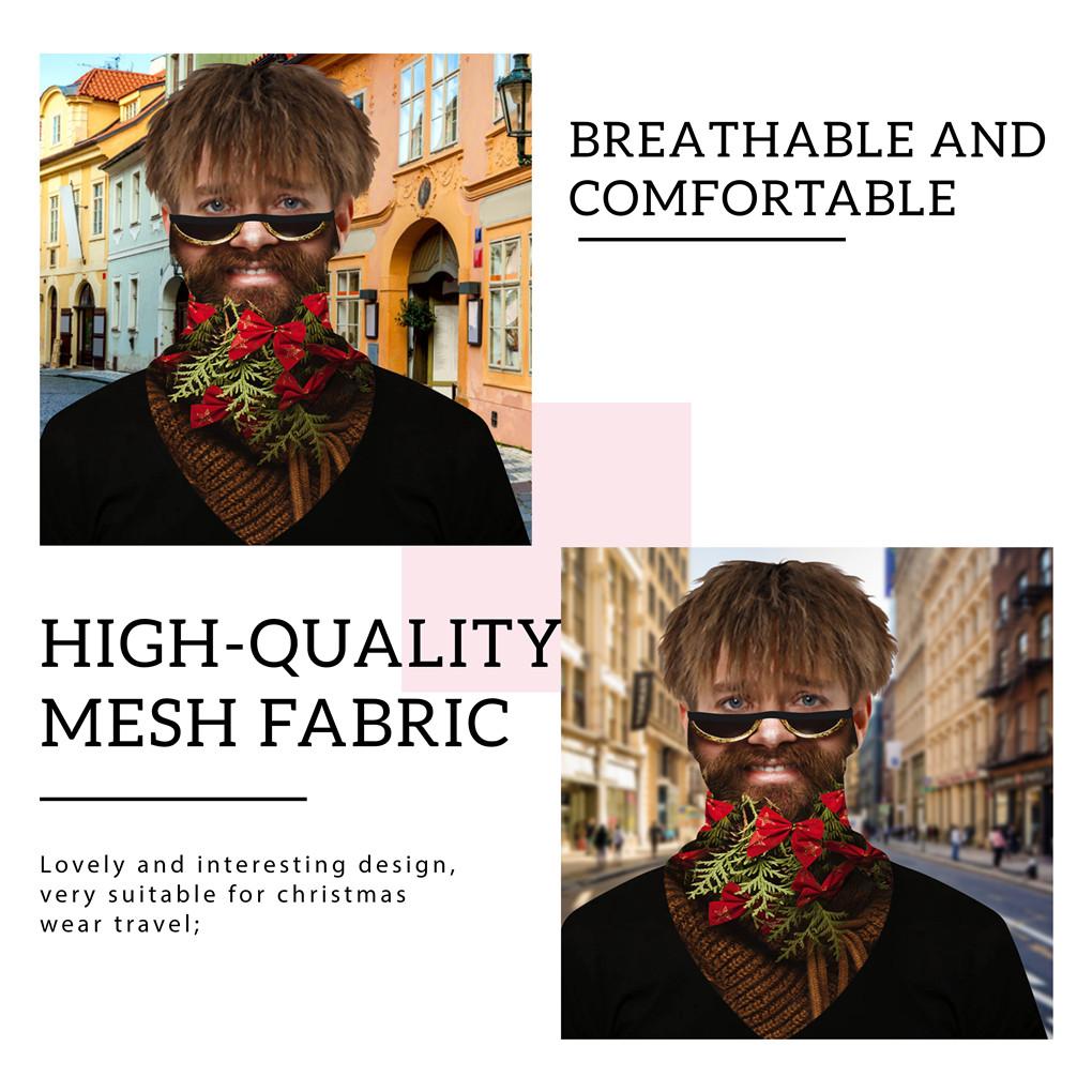 Weihnachten Halbgesichtsmaske Unisex Sturmhaube Bandana Nackenwärmer Schlauchschal Kopfbedeckung