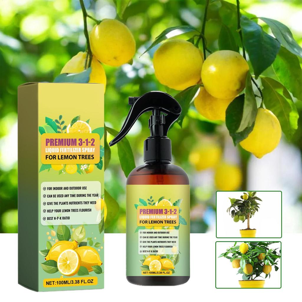 100mlGardening Fertilizer Liquid Healthy Lemon Tree Nutrient Spray Concentrated Booster Fertilizer Mist For All Citrus And Lemon