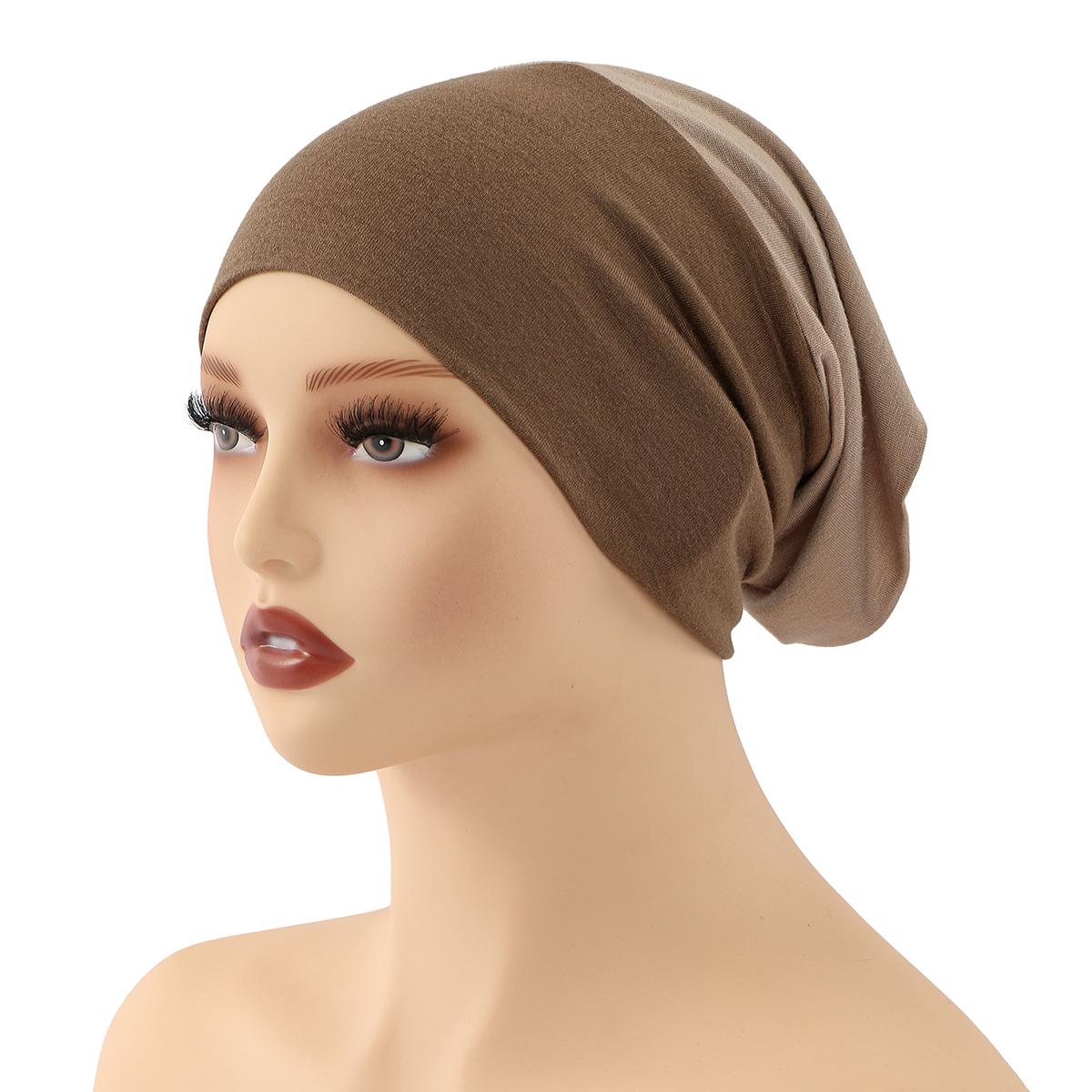 

Soft Modal Inner Hijab Cap Muslim Stretch Turban Cap Islamic Underscarf Bonnet Hat Female Headband Tube Cap Turbante Mujer