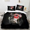 Top 3D Print Motorcycle Bedding Set Boys Girls Twin Queen King Size Duvet Cover Pillowcase Bed For boys Adult Home Textileextile