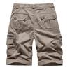 Men's Cargo 3/4 Pants - Vintage Loose-Fit Multi-Pocket Work Shorts