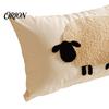 Washable Plush Pillow Protector Fuzzy Sheep Cushion Case, Cute Lamb Throw Cover, Fluffy Decorative Case Textured Pillowcase for Sofa Couch Living Room