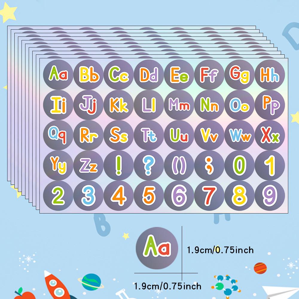 Waterproof Colorful Alphabet Stickers: European & American Home Décor, Personalized Toys & Stationery