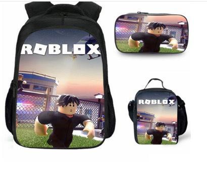 ROBLOX Blox Fruits Grund- und Sekundarschule Schultasche Kinderrucksack Rucksack mit großem Fassungsvermögen Umhängetasche Federmäppchen