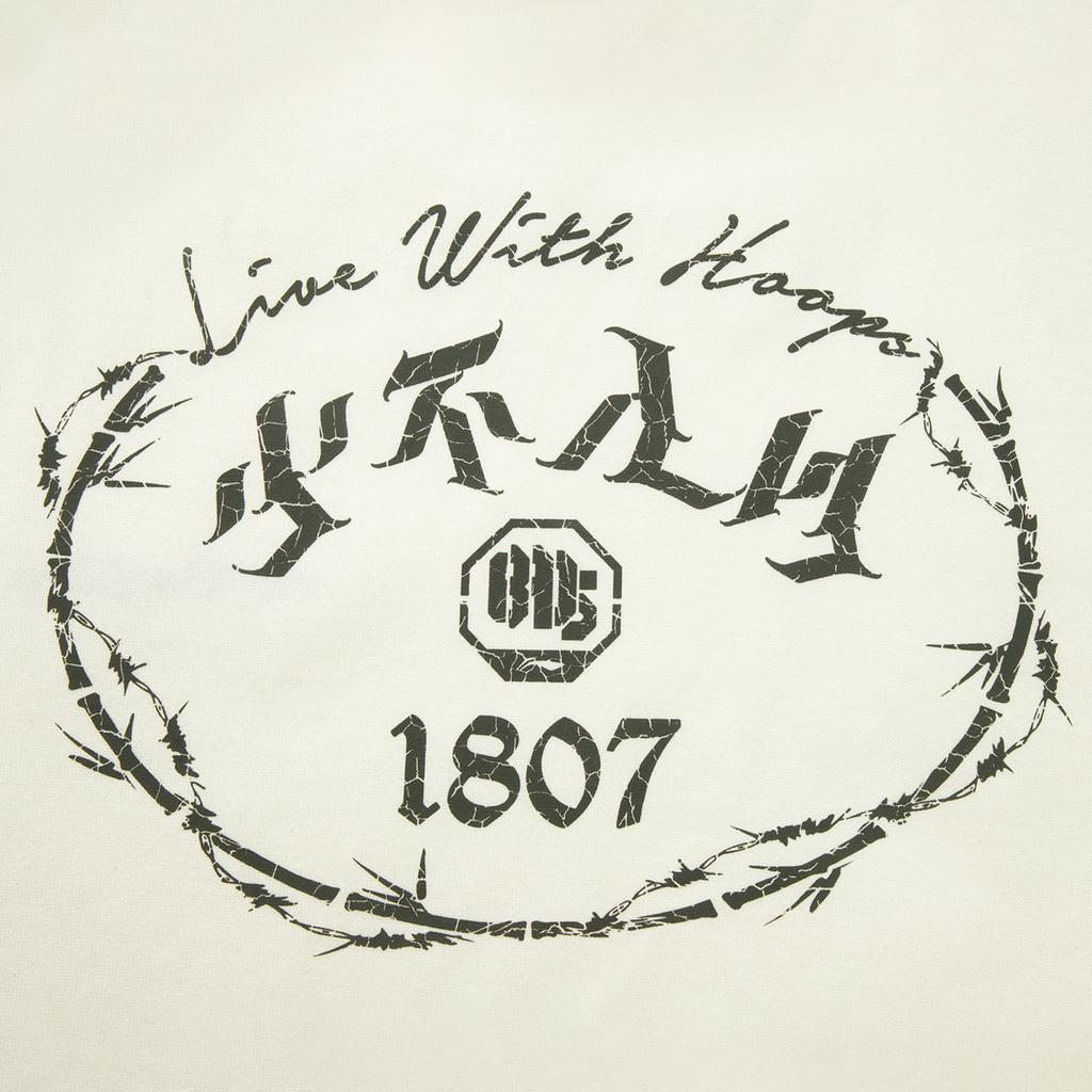 Li Ning X 1807 Collaboration Loose Versatile Fashion Casual Round Neck Letter Print Basketball Short Sleeve T-Shirt Men T-Shirts AHSVE63-1