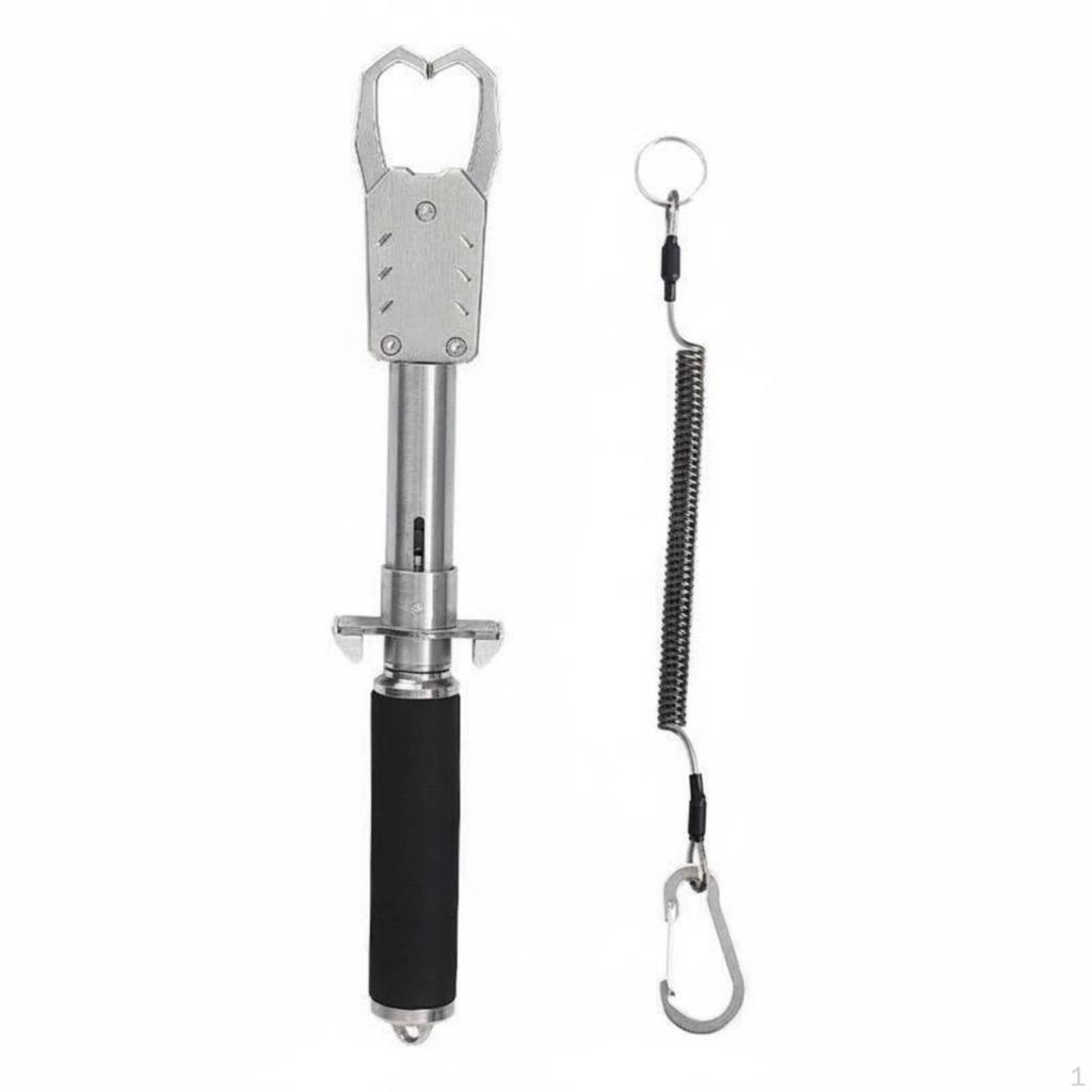Fishes Lip Grip Heavy Duty Stainless Steel NonSlip Handle Fishing Tool for Anglers,