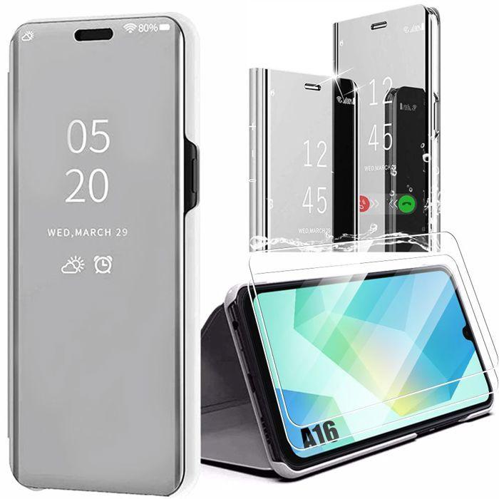 Coque de protection - BOOLING - Samsung Galaxy A16 4G/5G - Argenté - Smart Case - 2 Verres Trempés