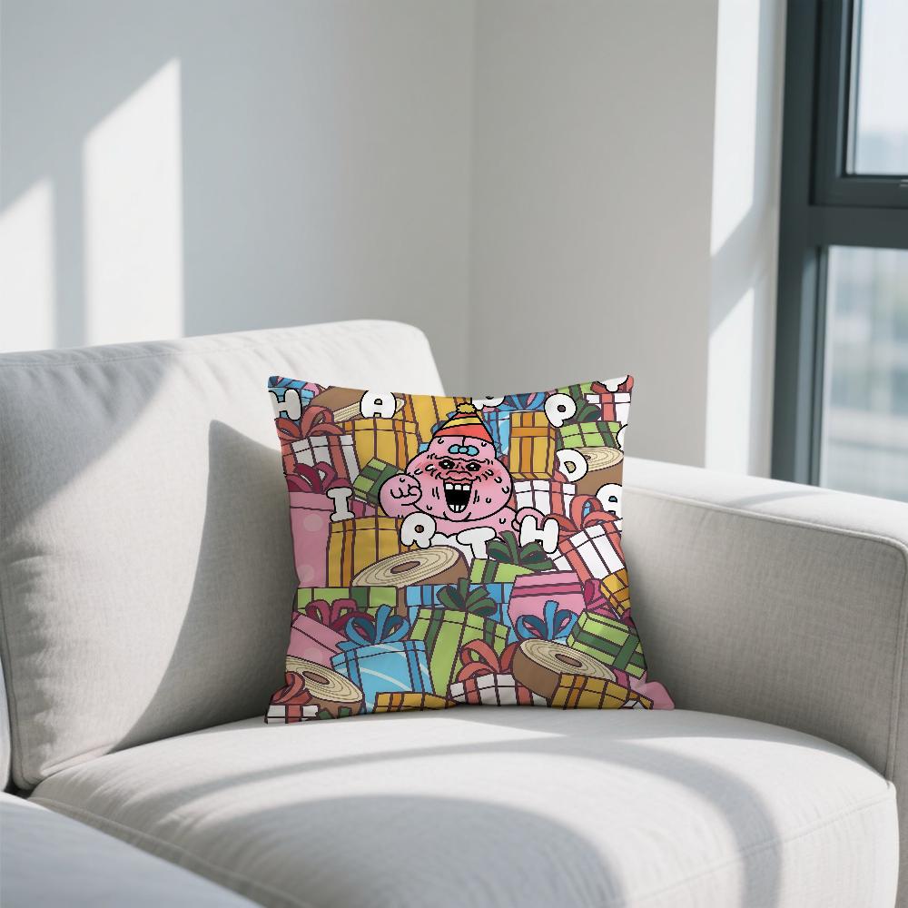 Fashion O-Opanchu U-Usagi cushion cover Double Sided Printed Polyester Pillowcase Pattern Decorative Zipper Cushion Cover
