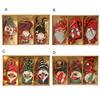 9Pcs Wooden Christmas Tree Hanging Decorations Handmade Elf Gnome Doll Ornaments Xmas Tree Home Holiday Decor