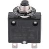 Thermal Circuit Breaker, Resettable with Push Button, 125-250V AC / 50V DC – 18 A, Black