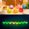 10Pcs/lot Mulitcolors Mini Luminous Turtle Animal Miniatures Resin Ornaments Fairy Garden Decoration Micro Landscape