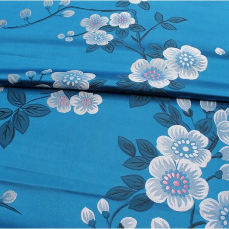Chinese Style Decoration Weaving Brocade Fabric Jacquard Silk Fabric DIY Handmade Cheongsam Cotton-padded Jacket Mongolian Robe