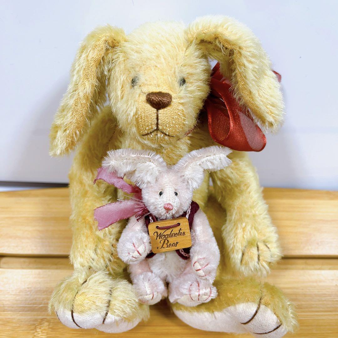 

[USED] Woodnotes Bear Teddy Bear Antique Rabbit Handmade
