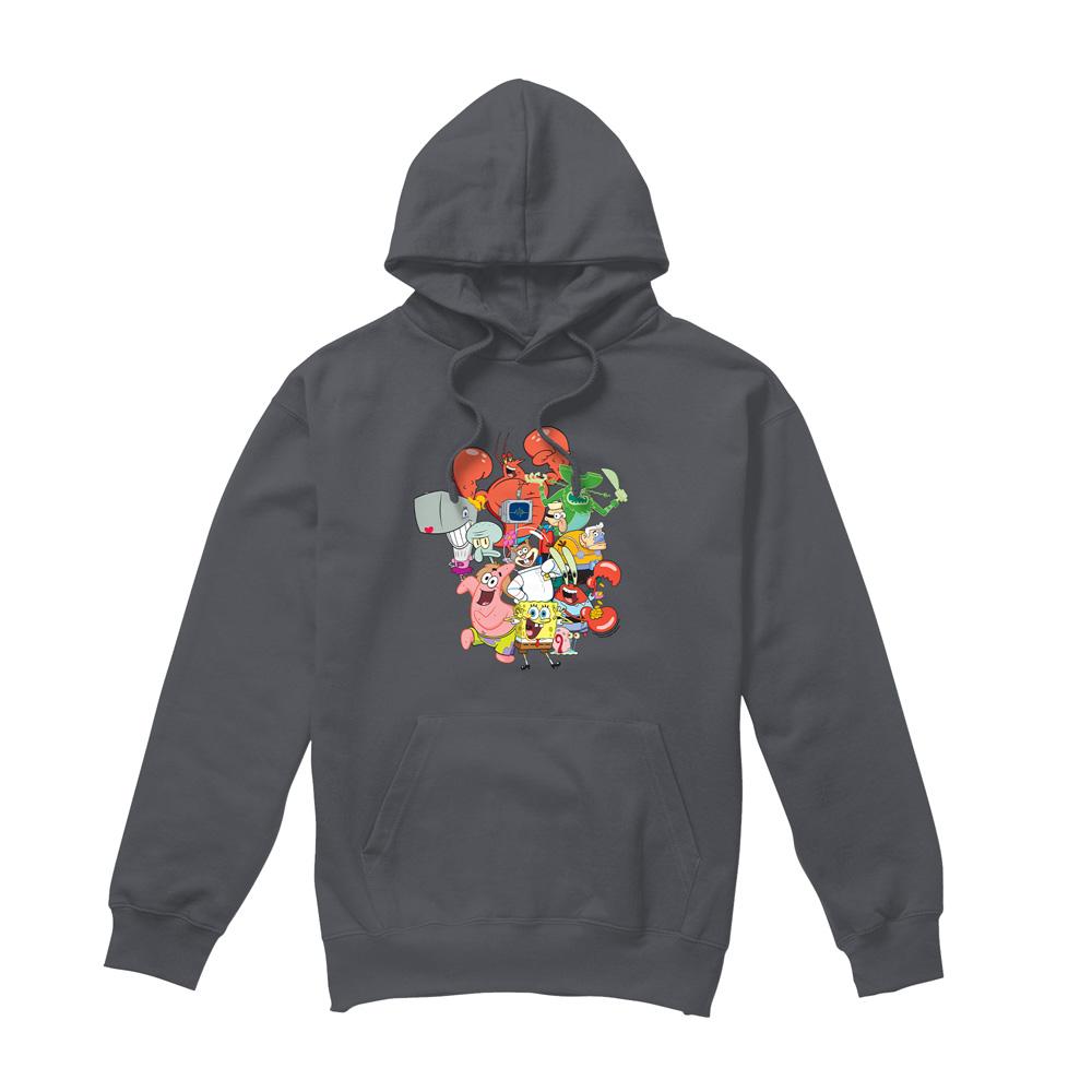 SpongeBob SquarePants Mens The Whole Gang Hoodie