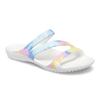 Crocs Swiftwater Crocs Casual Multi Color Tie Dye Sandals 'White' Women's