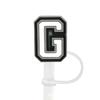 1Pcs Letter Silicone Straw Covers Cap Compatible With Stanley 30&40Oz Cup10Mm Straw Toppers Reusable Dust-Proof Straw Caps
