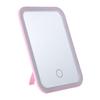 LED Touch Screen Cosmetic Mirror 1PCS Folding Mirror Illuminated Cosmetic Mirror 3 Color Lighting Modes USB Rechargeable
