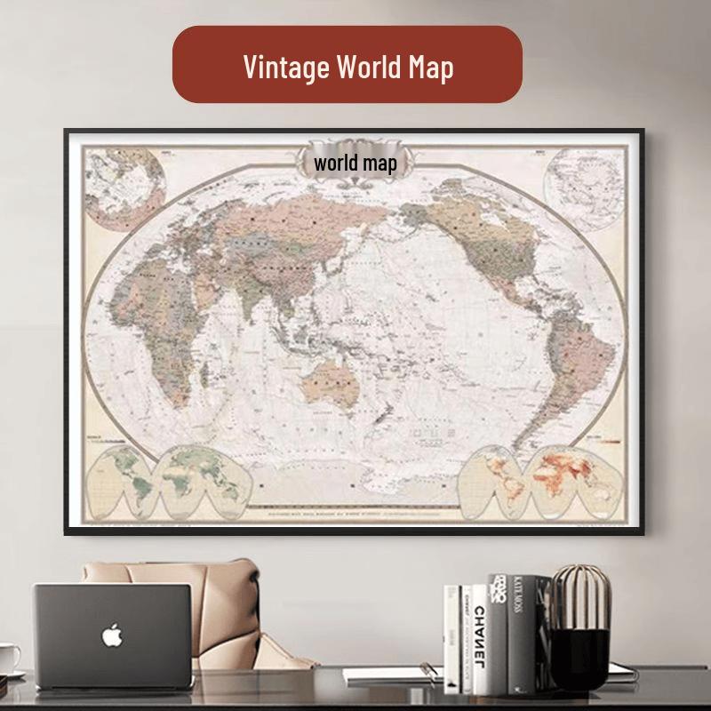 Decorative World & China Wall Map 120x80cm