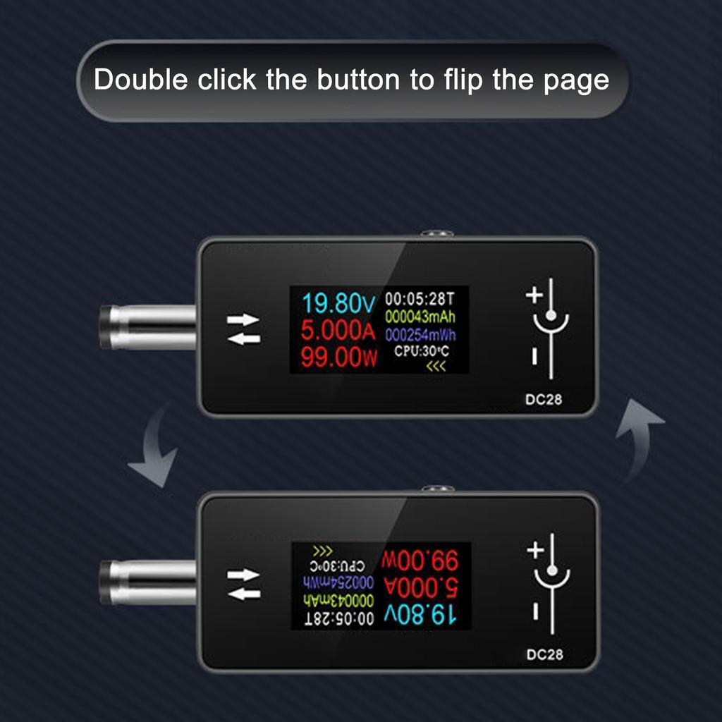 Portable Volt Amp Meter Voltage Tester For Accurate Battery Monitoring Safe Device Operate In Automotive And DIY Project