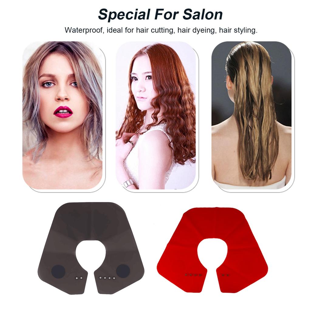 Silicone Neck Cape Apron for Haircut Hair Dye Hairdressing Cutting Collar for Hair Salon Stylist