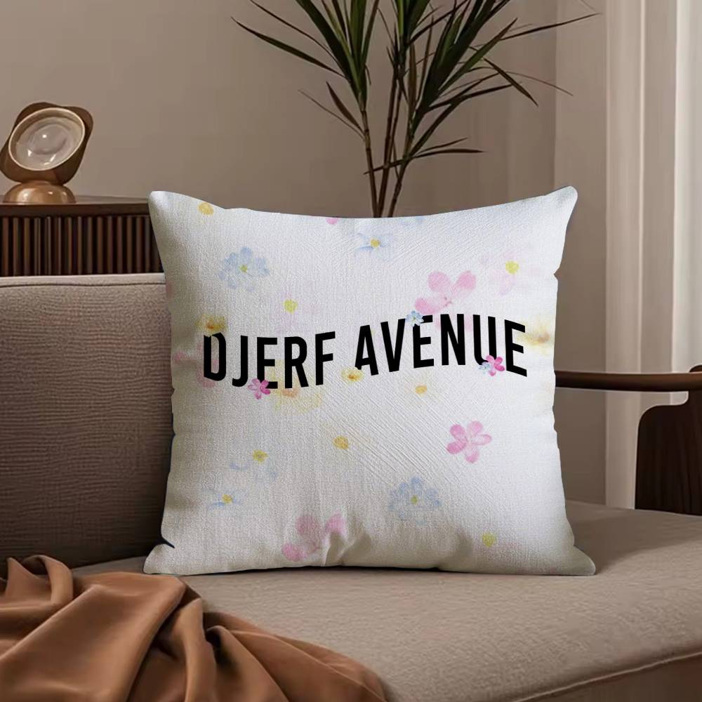 Summer Berries D-Djerf Avenue Pillow Case Anti-dustmite Pillowcase Invisible Zipper Silky Short Plush Sofa Cushion Cover