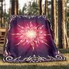 1pc Sunflower Mandala Print Outdoor Blanket, Lightweight Polyester,