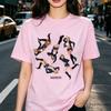 KATSEYE Wild Design Graphic Tees Short Sleeve Cotton Summer Female T-shirt Unisex Streetwear Print Clothing Korean Band Tshirts