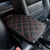 1Pc Car Armrest Pad Cover Center Console Box PU Leather Cushion Mat Accessories