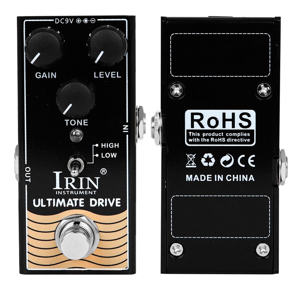 

IRIN RF-02 Ultimate Drive Guitar Effect Pedal Overdrive Effects Between Distortion&Overdrive Electric Guitar Parts True Bypass