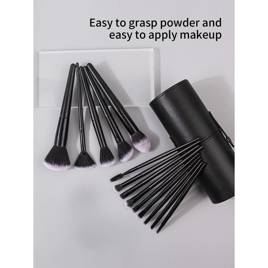 Black Makeup Brush Set Professional Super soft detail brush Blush Brush Foundation Concealer Eyeshadow Brush Women Beauty Tool