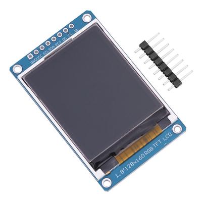 Tela LCD TFT de 1,8 polegadas com Resolução 128RGB x 160 Interface Periférica Serial para Arduino