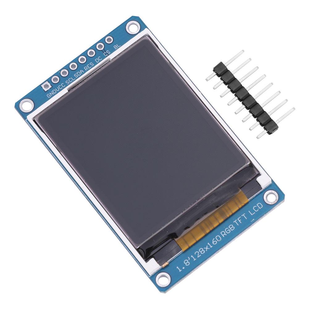 

1,8-дюймовий TFT РК-дисплей 128RGB x 160 роздільна здатність Послідовний периферійний інтерфейс для Arduino