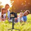 Lantern Stand with Ground Spike Multifunctional Camera Phone Tripod Bracket Aluminum Alloy Portable for Outdoor Camping