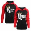 Luxurious King And Queen Crown Couples Matching Hoodies For Men And Women