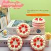 Strawberry Cake Slow Stress Relief Toy Soft Pressing Food Toy For Stress Relief Kids Gifts And Desktop Decoration