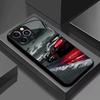 Retro black sports car glass phone case suitable for iPhone 17 16 15 14 13 12 11Pro/Max/Plus anti drop and shockproof back cover