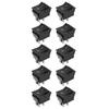 10PCs 2‑Position Switch Rocker On Off 4‑Pin KCD4 Heat Resistance Industrial Accessories