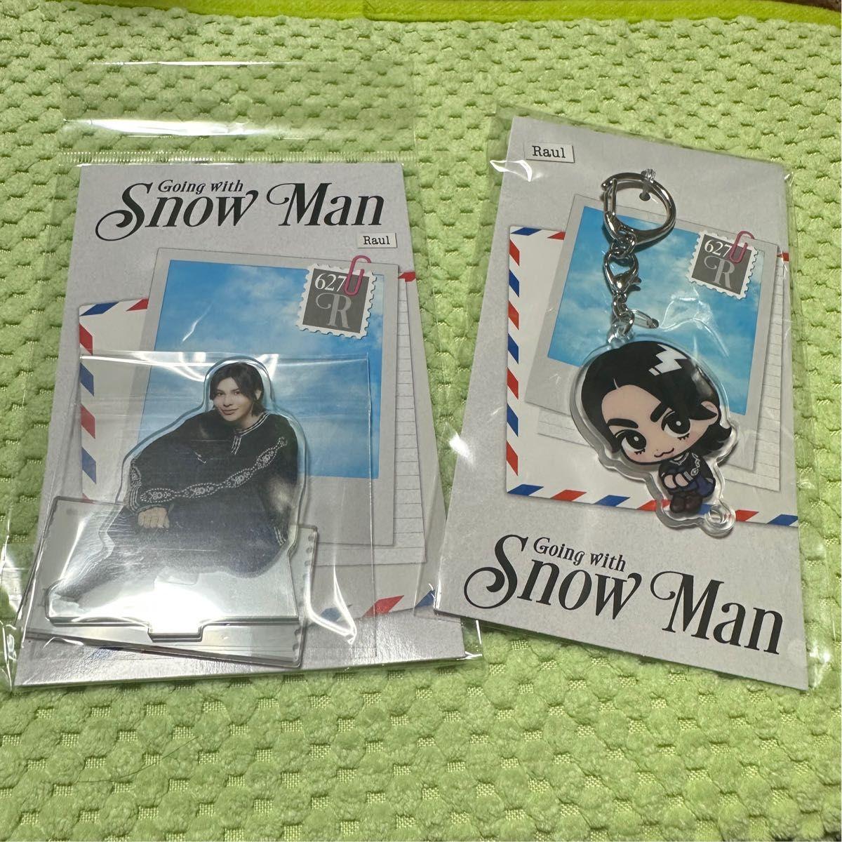 Used Snow Man Raul Going with Snow Man Acrylic Stand & Acrylic Keychain 2 Piece Set