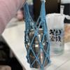 Portable Macrame Water Bottle Holder Hand Woven Cotton Rope Boho Cup Carrier for Coffee & Iced Drinks Outdoor Camping Supplies