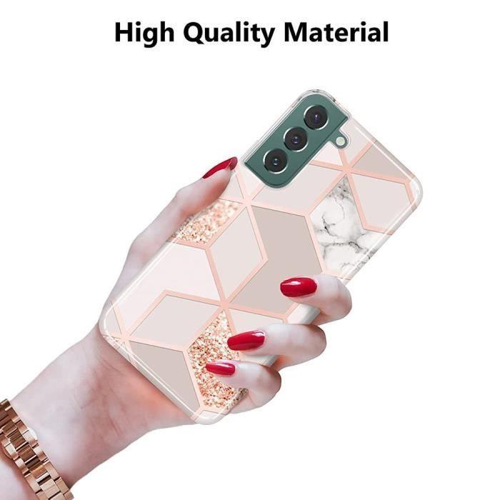 Case for Samsung Galaxy S22 Slim and Elegant Design Durable TPU Anti-Scratch Pink