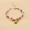 Handmade Seashell & Crushed Stone Bracelet with Lobster Clasp - Perfect Summer Travel Souvenir
