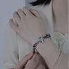Titanium and Steel Double-layer Bracelet - Single-person, Individualistic, Simple Men's Jewelry. Retro and Niche Design for Students.