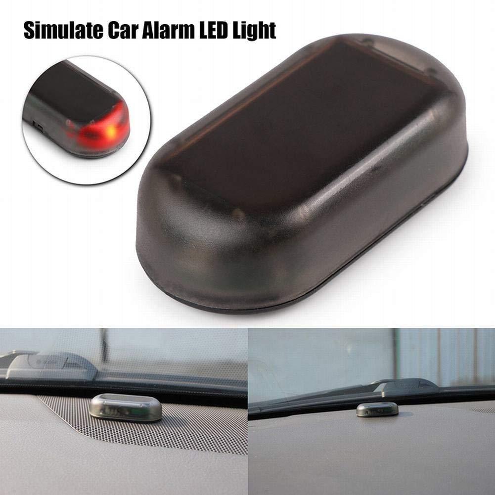 Auto Solarenergie Simulierter Dummy Alarm Warnung Diebstahlschutz LED Blinkendes Sicherheitslicht