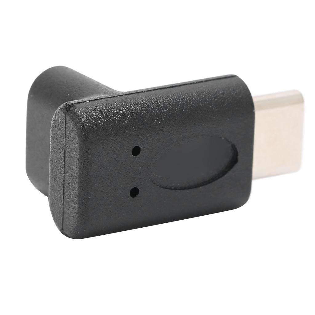 90 Grad Auf Ab Typ C Adapter Tragbar Stabil Stecker auf Buchse Adapter zum Laden Daten Video Schwarz
