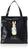 Yubisha Peter Rabbit Tote Bag, Black, Approx. 24cm H X 24cm W X 12cm D
