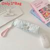 Kids Cartoon Embroidered Large Capacity Pencil Case With Soft Polyester For Girls And School Supplies