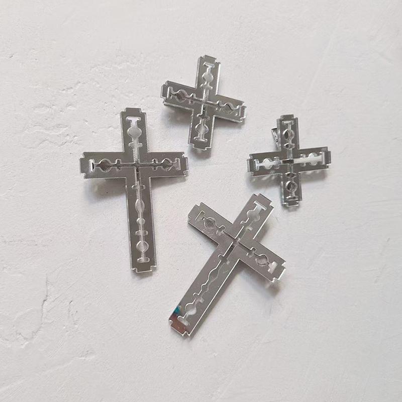 Y2K Kreuz Klinge Haarspangen Acryl Entenschnabel Spangen Harajuku Kanten Clip Damen Mädchen Party Kopfschmuck